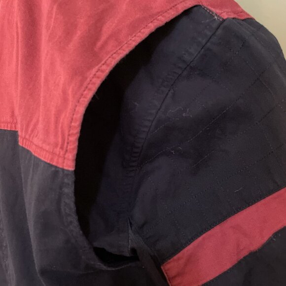 Harley Davidson Canvas Button Up Shirt Short Sleeves Vented Embroidered Sz M - Picture 8 of 12